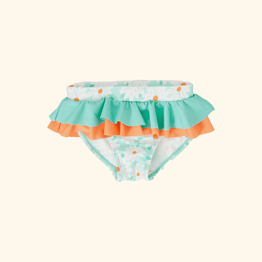 Daisy Delight Frill Waist Bikini Bottom Lagoon