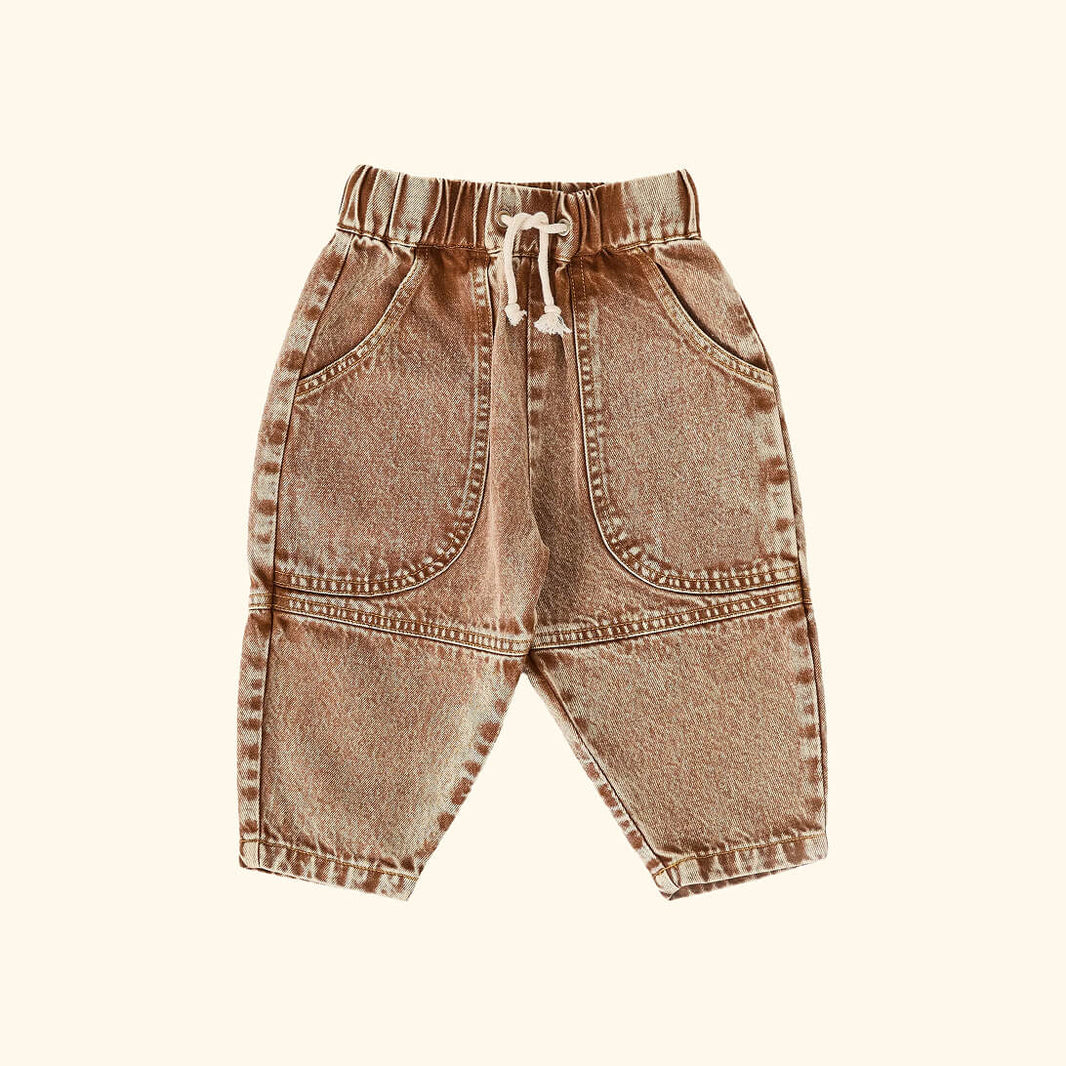 Drew Denim Pocket Pant Brown