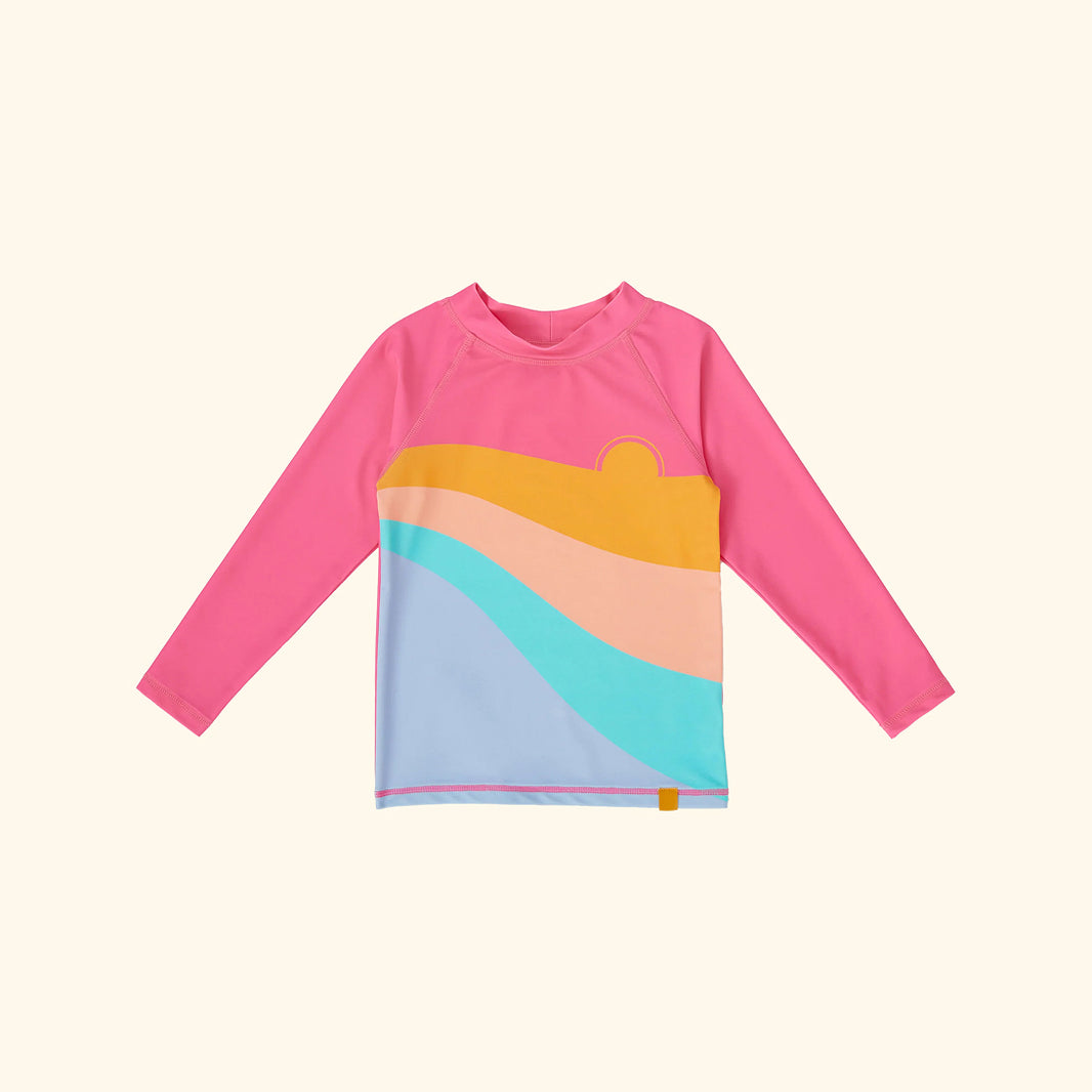 Ride The Wave Rashguard Pink Multi