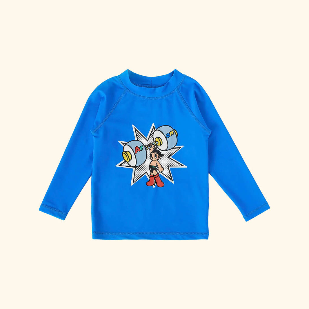 Astro Boy The Mighty Atom Swim Rash Vest Blue