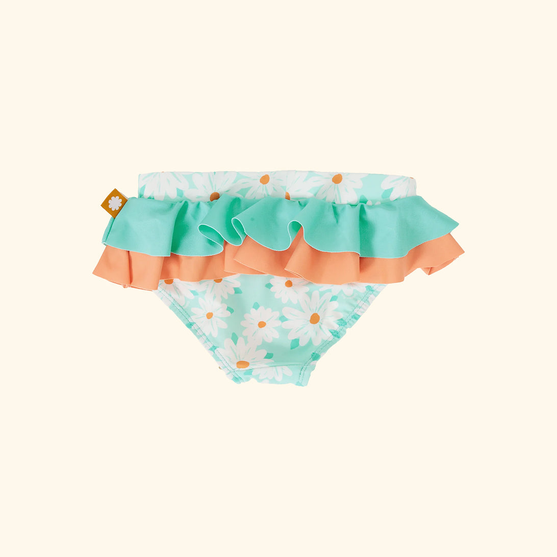 Daisy Delight Frill Waist Bikini Bottom Lagoon