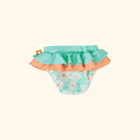 Daisy Delight Frill Waist Swim Nappy Lagoon