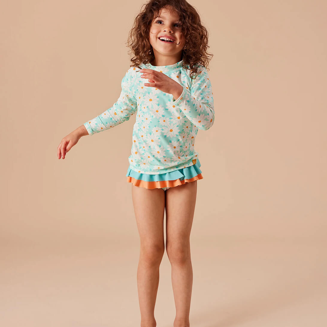 Daisy Delight Rashguard Lagoon