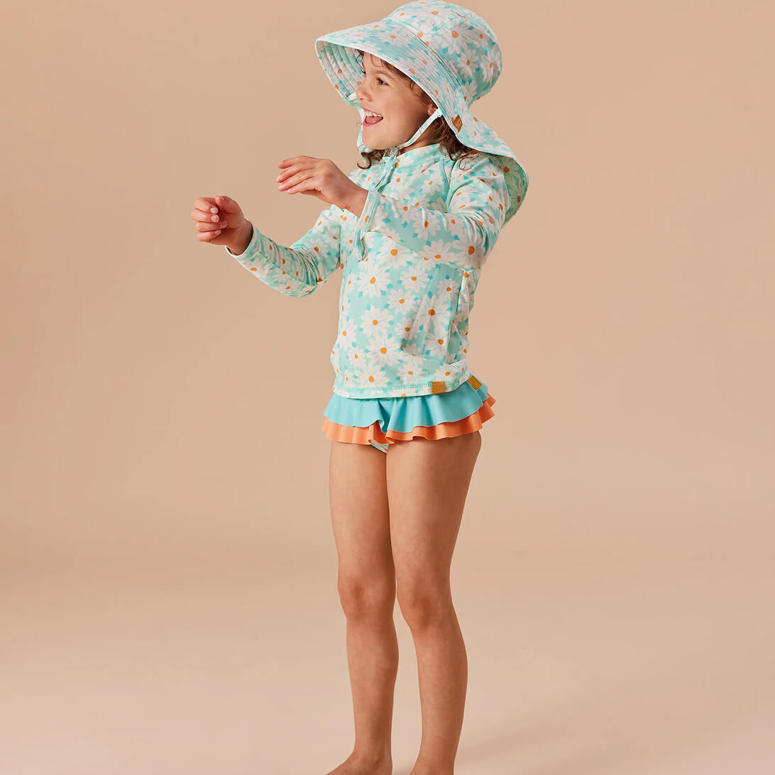 Daisy Delight Rashguard Lagoon