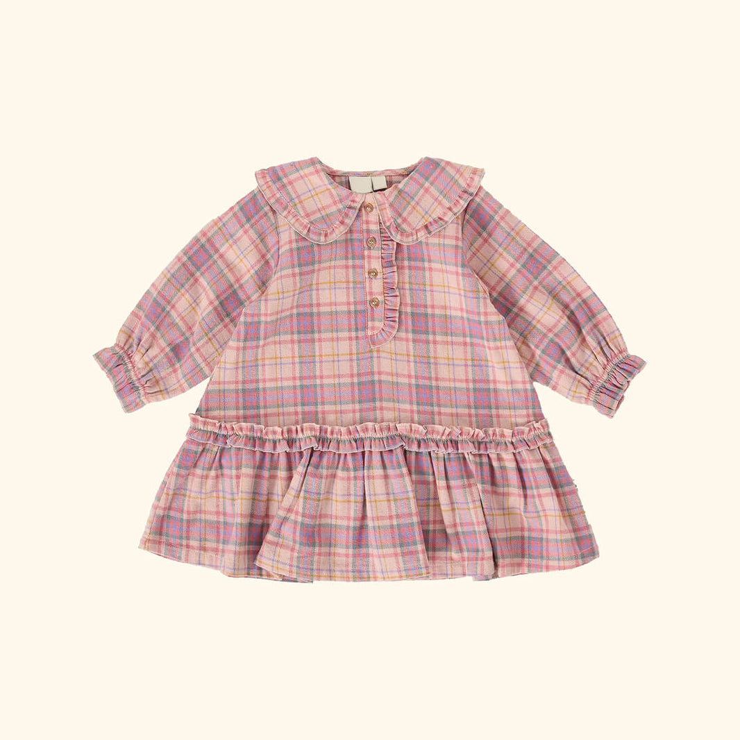 Diana Collared Check Dress