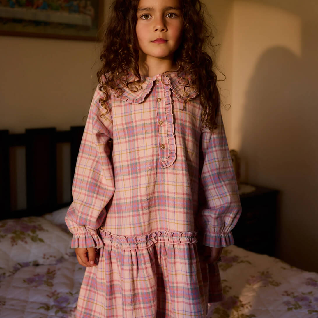 Diana Collared Check Dress