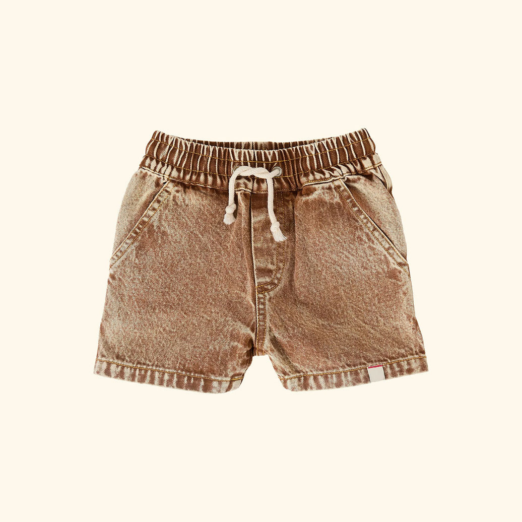 Noah Denim Shorts Brown