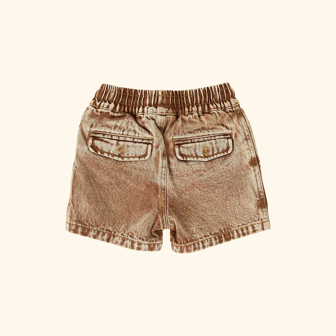 Noah Denim Shorts Brown