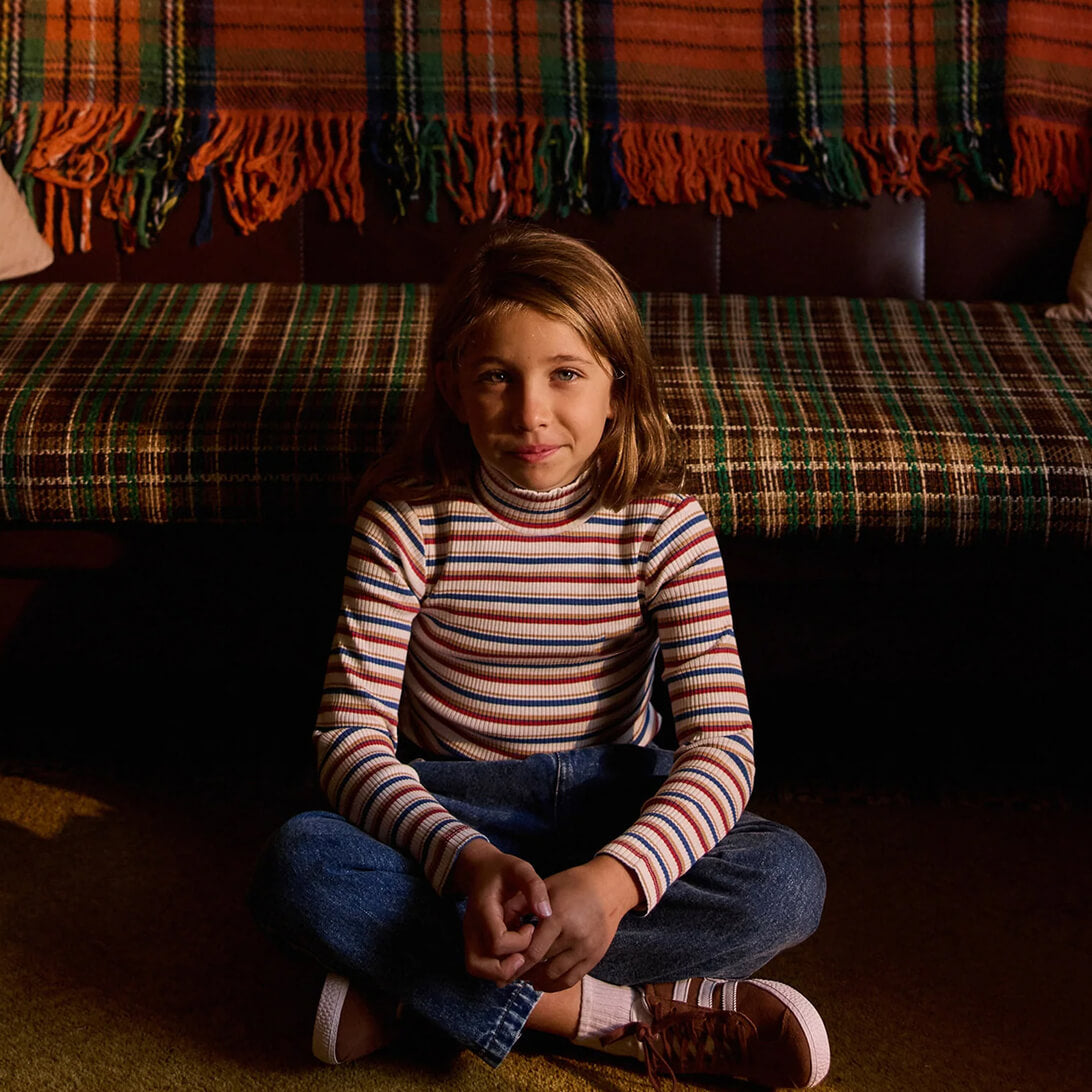 Outback Stripe Embroidered Rib Skivvy