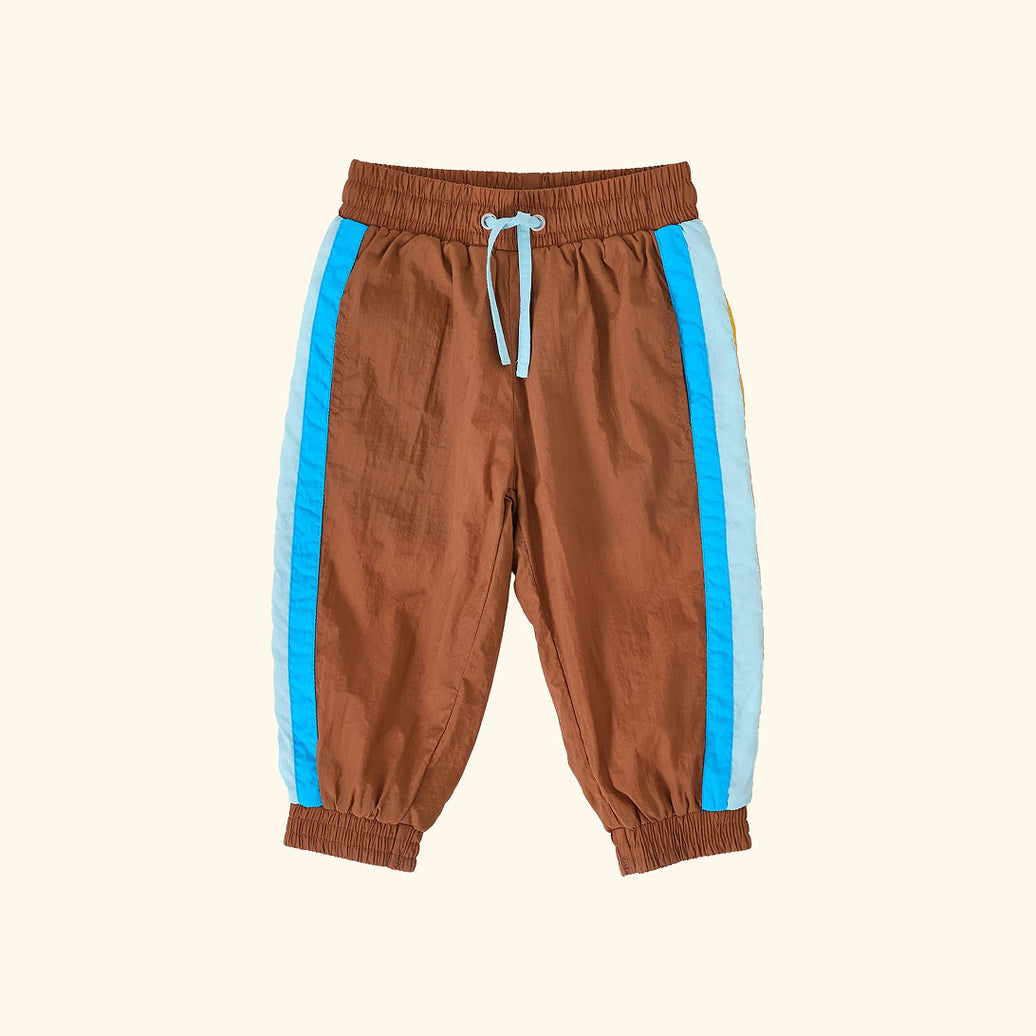 Retro Lightweight Sporty Pants Brown