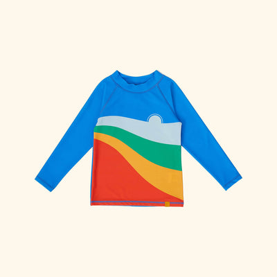Ride The Wave Rashguard Blue Multi