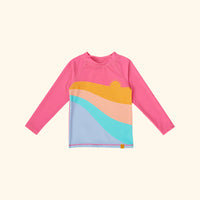 Ride The Wave Rashguard Pink Multi