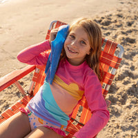 Ride The Wave Rashguard Pink Multi