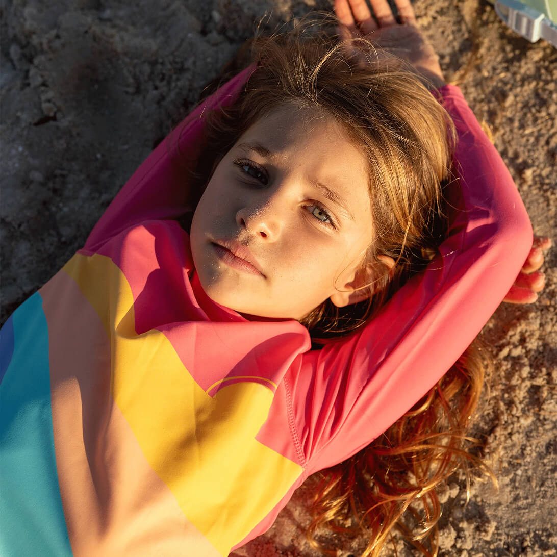 Ride The Wave Rashguard Pink Multi