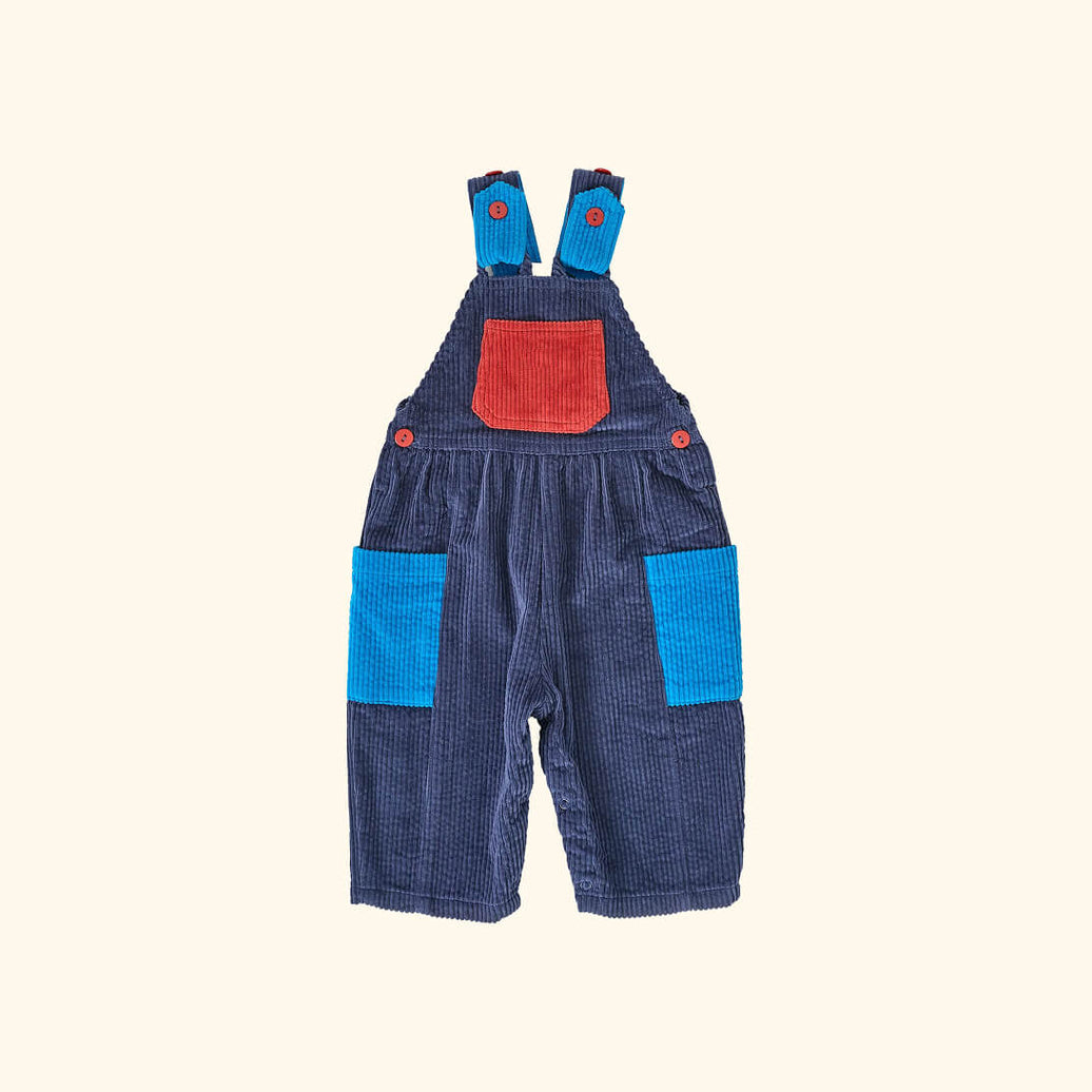 Sammy Corduroy Colour Block Overalls