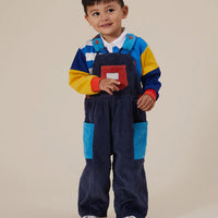 Sammy Corduroy Colour Block Overalls