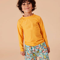Surf's Up Dino Rashguard Golden
